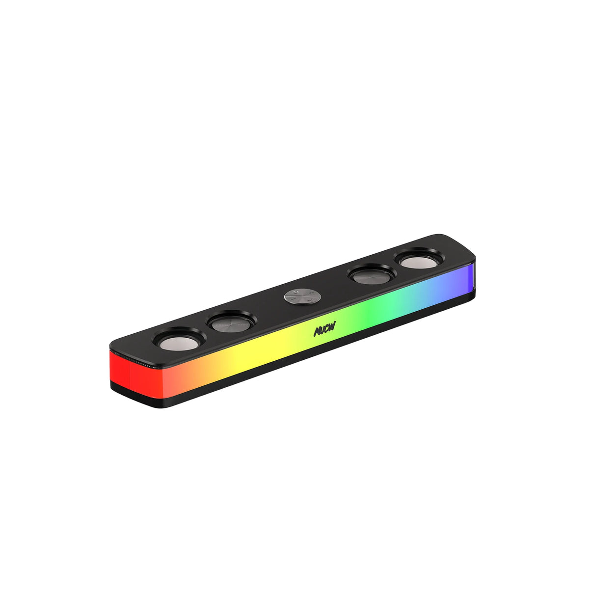 MUCW RGB Gaming Soundbar Bluetooth 5.4 USB Wired Dual Mode 6W Stereo Colorful LED Computer Speakers for Monitor Desktop PC Speaker for Laptop Gamer Home Office