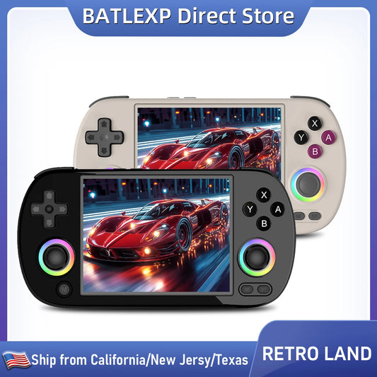 BATLEXP RETRO LAND Handheld Game Console Retro Gaming Player 4.0'' IPS Screen With 64G TF Card Pre-Installed Games Linux System Supports 5G WiFi Bluetooth HDMI And TV Output New Emulator 3200 mAh Li-polymer Battery
