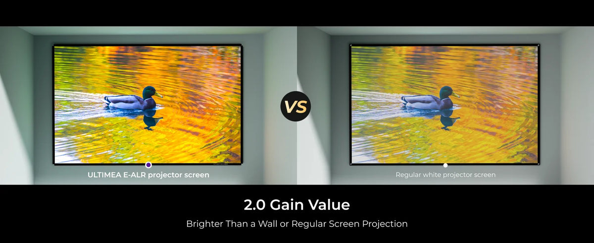 ULTIMEA 100 inch / 120 inch Photon E-ALR Portable Projection Screen 16:9 4K HD Enhanced Ambient Light-Rejecting Screen For Outdoor, Home Theater