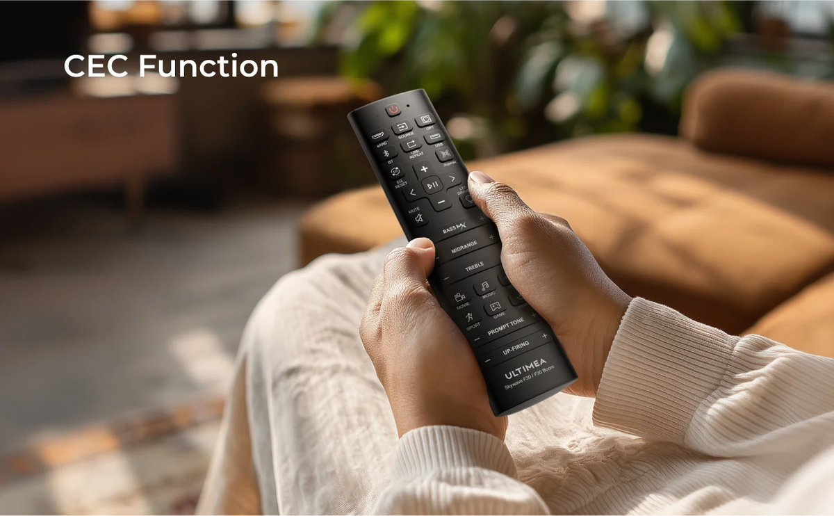 ULTIMEA Skywave F30 Soundbar 3.1.2ch 300W Dolby Atmos Soundbar, with 5.25'' Wired Subwoofer, Home Theater for TV, APP Control