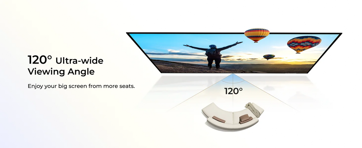 ULTIMEA 100 inch / 120 inch Photon E-ALR Portable Projection Screen 16:9 4K HD Enhanced Ambient Light-Rejecting Screen For Outdoor, Home Theater
