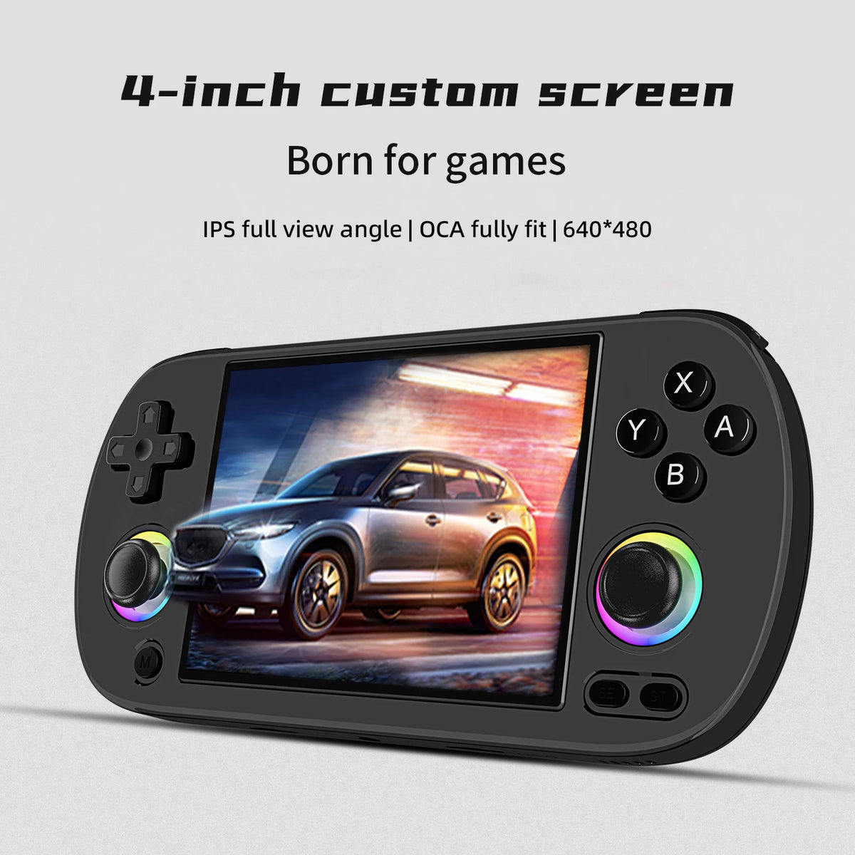 BATLEXP RETRO LAND Handheld Game Console Retro Gaming Player 4.0'' IPS Screen With 64G TF Card Pre-Installed Games Linux System Supports 5G WiFi Bluetooth HDMI And TV Output New Emulator 3200 mAh Li-polymer Battery