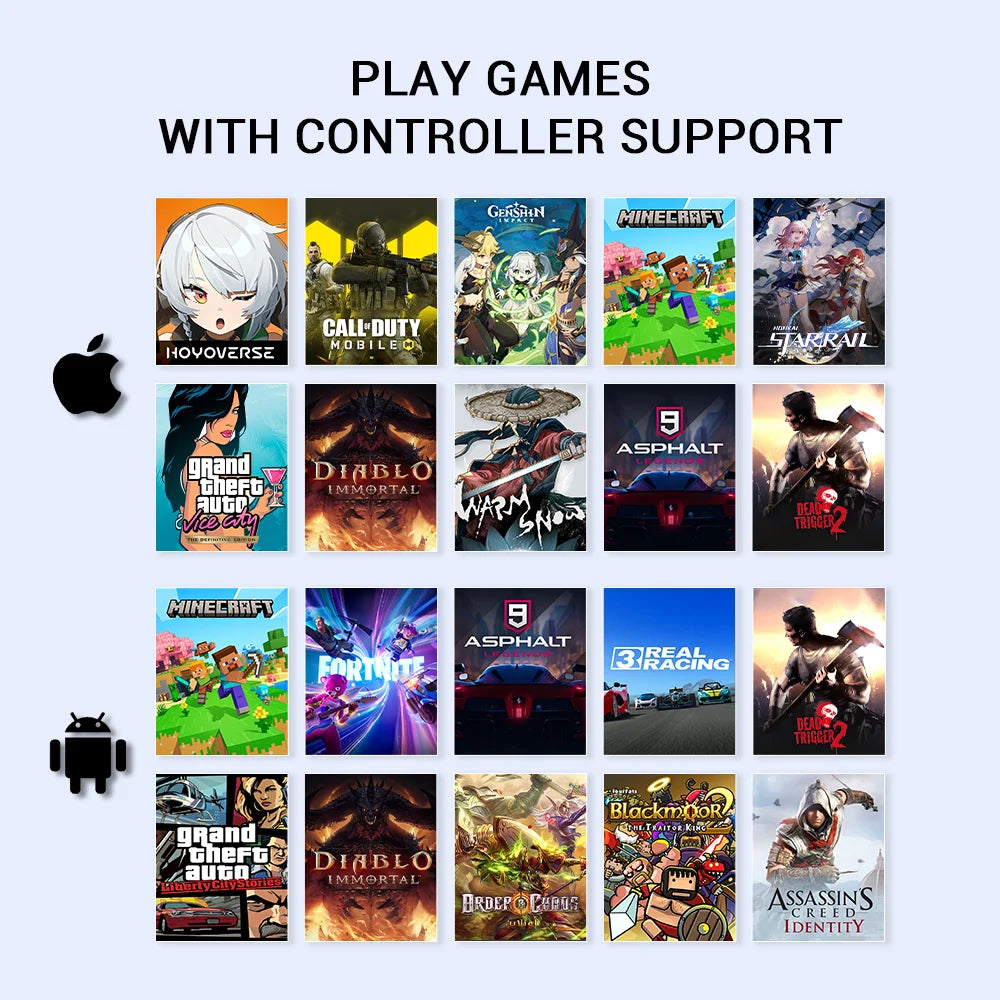 GameSir X5 Lite Mobile Gaming Controller for Android iPhone 16/15 - Lightweight Design, Hall Effect, No-Drift, App Customization