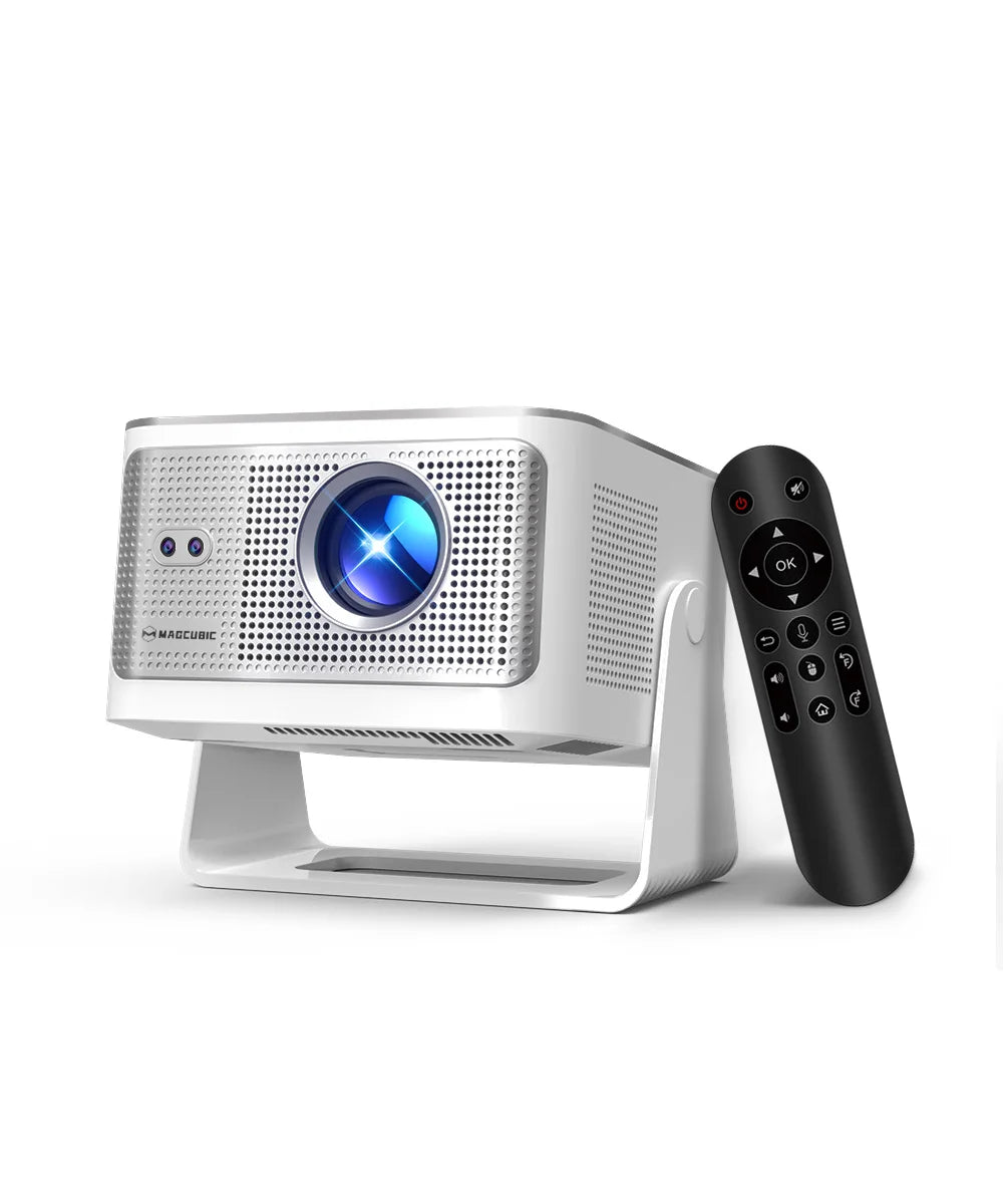 Magcubic HY350Max Voice Remote Projector, 900ANSI 1080P Native Auto Focus, 2+16GB WiFi6 BT5.4 8K Support for Outdoor Movie Beam